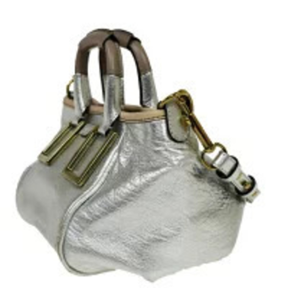 Chloe Shoulder Ethel Handbag Silver Bag Leather Silver